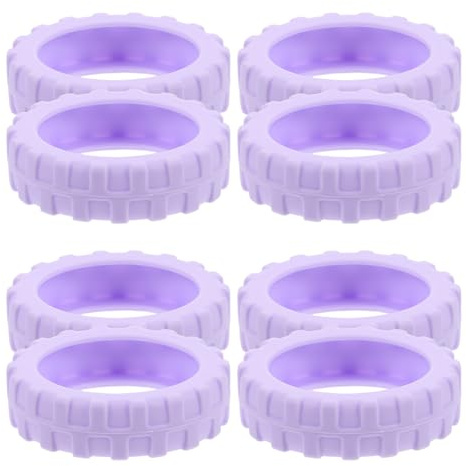UPKOCH Copriruota per Valigia da Viaggio in Silicone 8 Pezzi | Diametro 55-68mm, Riduzione del Rumore, Protezione da Polvere e Sporco