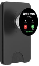 South Korea Is Calling And I Must Go Traveling PopSockets PopWallet for MagSafe