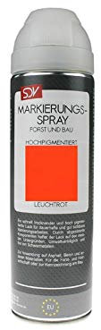 SDV Forst Markierungsspray Leuchtrot Markierungsfarbe Bau Farbe