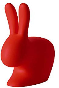 QEEBOO 90001RE RABBIT CHAIR BABY, rot