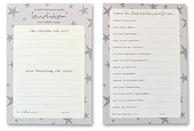 FEENSTAUB Zeitkapsel Baby Karten Wünsche Ratschläge Vorhersagungen, Geschenk zur Geburt und 1. Geburtstag, Gästekarten Taufe, Willkommensfeier, Erinnerungskarten Baby zum Ausfüllen, Zeitkapselkarten