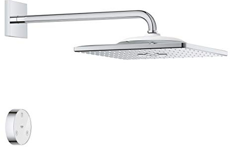 GROHE Rainshower SmartConnect 310 Cube | Kopfbrauseset 422 mm, 2 Strahlarten | mit Bluetooth-Konnektivität, chrom | 26642000