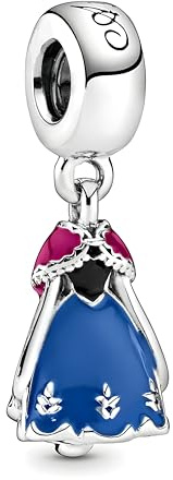 D 33 Charm Anna La Reine des Neiges, Argent Sterling 925, Compatible avec Bracelet Pandora