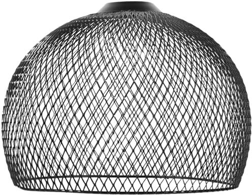 OSALADI Metall Lampenschirm Schwarz 9.84 Zoll Geometrisch Hohl Für Hängelampe Wohnzimmer Schlafzimmer Büro Dekorativer Lampenschirm Ersatz
