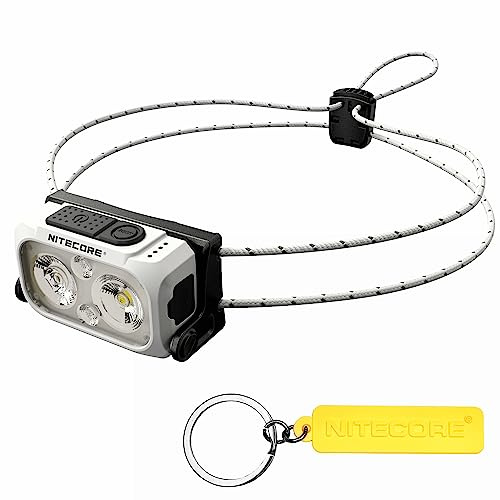 Nitecore NU21 Bianca 360 Lumen Ultra Leggera Lampada Frontale per Esterno a Doppio Fascio USB-C Ricaricabile Tag