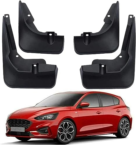 EXOTUF Paraspruzzi per Ford Focus MK4 Hatchback ST-Line 2019-2020, Paraspruzzi Auto Anteriore Posteriore Parafanghi Parafango Mud Flap Splash Guard Accessori