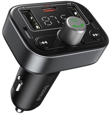 Carregador Isqueiro Baseus S-09 PRO + Transmissor FM Preto