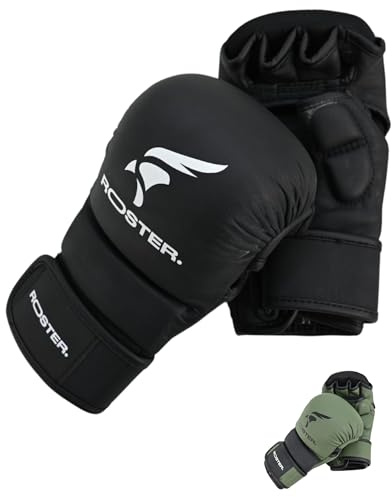 ROSTER. Guanti MMA 7oz Sparring (M, nero)