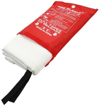 BESPORTBLE Feuerlöschdecke Aus Glasfaser Multifunktionale Notfalldecke Für Küche Grill Und Auto Leicht Und Tragbar Effektiver Brandschutz Für Zuhause Und Unterwegs