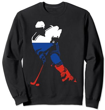 Eishockey Hockey UdSSR Russisch Russland Kyrillisch Sweatshirt