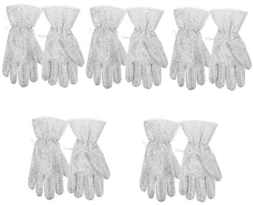 minkissy 5pairs Work Gloves Dishwashing Gloves Non-slip Heat Insulation Reusable Household Cleaning