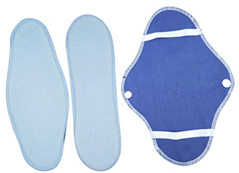 TOVINANNA Compresas Para Mamá Toallas Sanitarias Reutilizables 8 Piezas Plegables Lavables De Tela Transpirables Portátiles Para Periodo Menstrual Uso Femenino Diario y Viajes