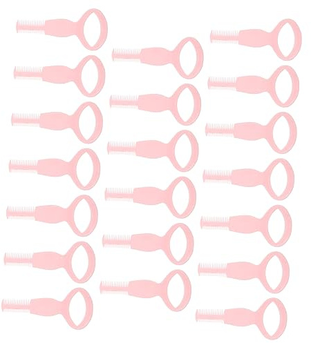 WRITWAA 20 Stück Dreidimensionale Wimpernhilfe aus Pp Wiederverwendbar und Leicht zu Reinigen für Wimpernlifting und Make Up Rosa Zufällige Farbe