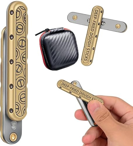 Juguete deslizante, metal, juguete de dedo EDC para adultos, juguete de dedo para autismo, TDAH, ansiedad de bolsillo, alivio del estrés, juguete antiestrés
