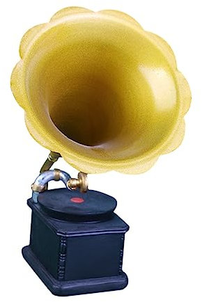 Kisangel Vintage Phonograph Model Resin Artware Retro Home Decor Home Decoration Ornament
