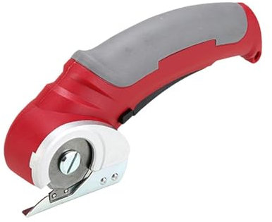 Rollschneider, Schnurloser elektrischer Scherenschneider, kleine USB-Schere for Schneiden von Stoffkarton,Mehr Mobilität(Rood)