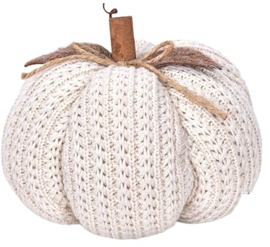 Generico Decorazione di zucca a maglia, zucche in finto zucche a maglia per Halloween, centrotavola del Ringraziamento Ornamento fatto a mano, Pumpa carina per le decorazioni per feste in autunno