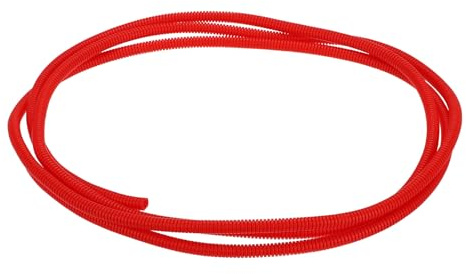 QUARKZMAN Geteiltes Wellrohr 1/4(6.5mm) ID 10FT(3.0m) Wellrohr Hitze- Und Kältebeständig -40F Bis 257F Kunststoff Flexibler Schlauch Kabel Schutzhülle Für Elektrische Kabel, Rot