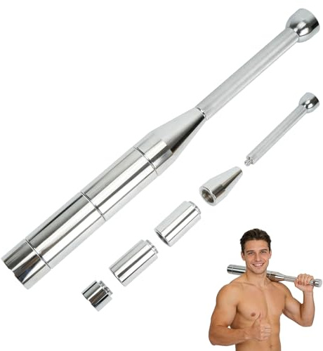 uyoyous 6-en-1 Haltères Réglables, Indian Clubbell (3/4/5/6/7/8 kg) | en acier de qualité supérieurepour complet du corps de la prise et Musculation Avant Bras, Épaules