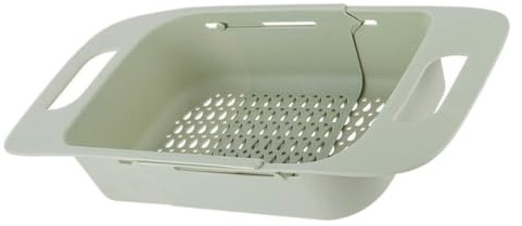 MOKKHNB Cestello Scolapasta Retrattile Estensibile in Pp per Cucina, Cesto di Frutta e Verdura Design Telescopico, per Lavaggio e Scolatura in Cucina