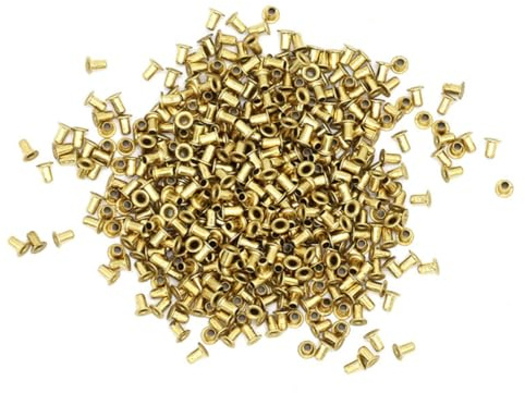 YARNOW 1000 Stück Kupfer Ösen für Bienenstockrahmen Feine Handwerkskunst Detailgenaues Design Geeignet für Imkerei und Bienenbeuten Goldenes Zubehör für Nestkästen