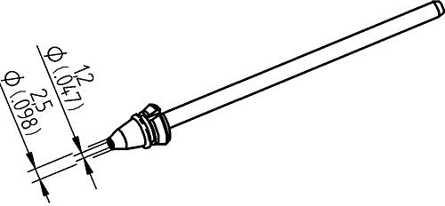 Ersa Entlötspitze 0742ED1225H für X-Tool Vario Durchmesser innen 1,2 mm außen 2,5 mm Hochverzinnt