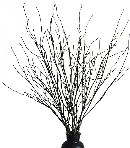 MISSWARM 10 PCS Artificial Twigs Curly Willow Branches, 30.7 Inches Lifelike Bendable Artificial Branch Flower Dried Stems for Home Decoration