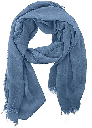 JOPHY & CO. Sciarpa Donna Uomo Elegante Leggera Morbida a Stola Rettangolare in Fibra di Bambù a Tinta Unita o Fantasia Colori