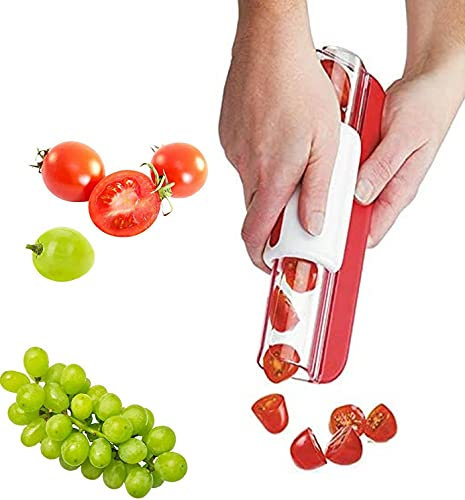 Benfa Cortadora de Tomate Cherry, Uva, Fresa y Verduras - Gadget de Cocina para Frutas