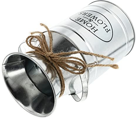 VICASKY 1pieza Maceta Vintage De Hierro Diseño De Lechera Decoración para Jardín y Hogar Accesorio Fotográfico para Ramo De Flores para Balcón y Jardinería