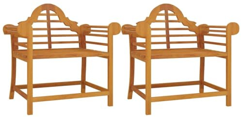 vidaXL Gartenstühle 2 STK. 91x62x94 cm Massivholz Teak