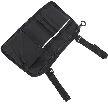 Sacoche Latérale pour Fauteuil Roulant à Rayures Réfléchissantes, Pochette en Tissu Oxford de Grande capacité, étanche, Adaptée aux Fauteuils Roulants, Déambulateurs, Scooters,