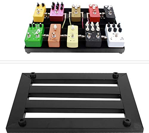 CCYLEZ Gitarrenpedal, Schwarzes Gitarrenpedalboard Effekthalter für E-Gitarre und Effektpedale