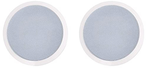 Homgoday Haut-parleurs muraux et de Plafond intégrés avec Tweeter 2 pièces 360 W, Meubles pour la Maison, intérieur, extérieur, Salon, Chambre à Coucher