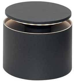 Zafferano, Push-Up, Lampada da Tavolo Ricaricabile e Senza Fili con Controllo Touch, Utilizzabile anche come Lampada da Esterni, Dimmer, 2200-3000 K, Altezza 80-100 cm, Colore Grigio Scuro