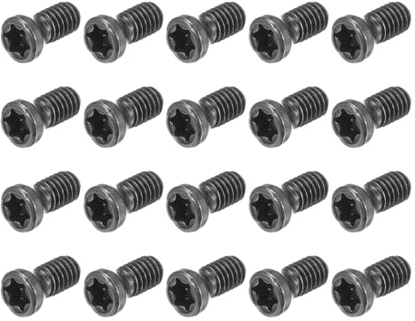 QUARKZMAN Viti Torx M2,5x6mm Acciaio Legato Grado 12,9 Sostituzione 20pz | per Inserti in Carburo Utensile Tornio Cnc