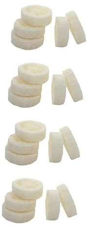 PLAFOPE 20piezas Estropajo De Luffa Natural Para Baño y De Jabón Absorbente Estropajo Exfoliante y Soporte De Jabón Para Ducha y Lavabo