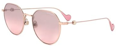 Moncler ML0156 K Shiny rose gold 56/20/145 Damen Sonnenbrillen