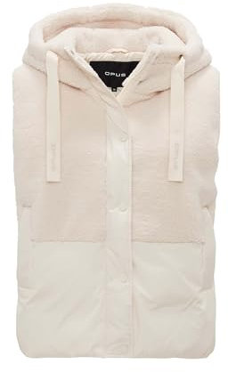 OPUS Damen Weste | Outdoorweste WINDUS Loose aus Material Mix soft cream, 38