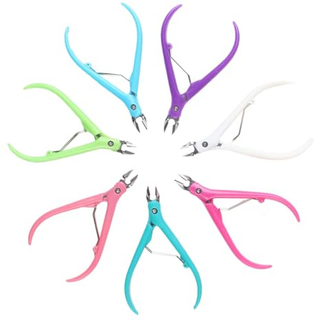 Healeved Cuticle Nippers 4.13 Inch Nail Pliers with Handle for Precise Cuticle Cutter and Dead Skin Remover Manicure Pedicure Tool for Home and Salon Use