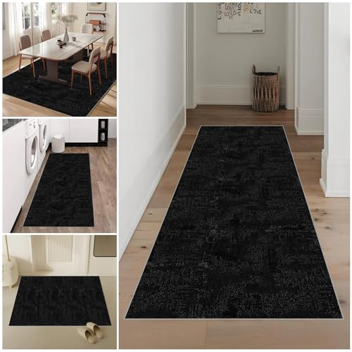 Tapis de Cuisine Antidérapant 50 x 120 cm Devant Évier en Caoutchouc Lavable - Long pour Passage et Entrée