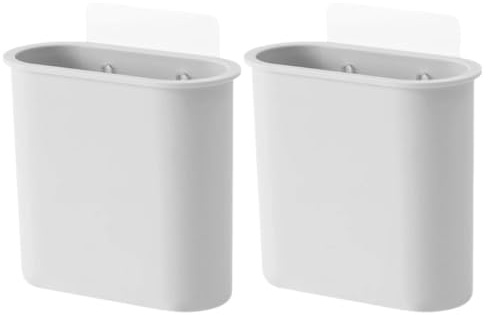 Alipis 2 Pz Porta Spazzolino Da Denti Scrubber Dentifricio Pesante Gel Toilette Separare Cremagliera Lavello Stantuffi Erogatore Di Sapone Bidone Mano Organizzatori Tazza Uv Plastica Grey
