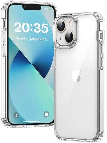Voyahülle Hülle für iPhone 13 Mini Hülle, Anti-Vergilbung Transparent Handyhülle Stoßfest Schutzhülle, Premium Kratzfeste Case für iPhone 13 Mini - Durchsichtig