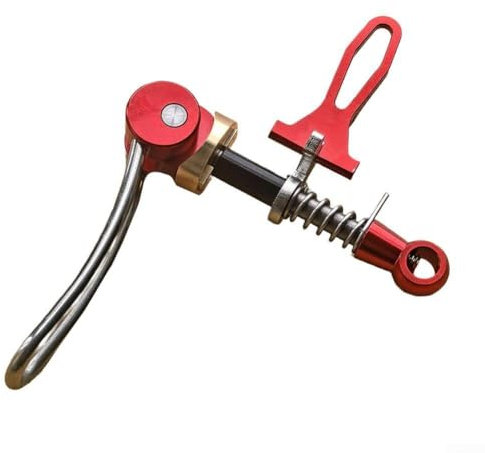 Collier de serrage pour tige de selle de vélo en alliage d'aluminium pour Brompton et pour 3sixty, fonction de libération rapide pour des ajustements faciles (rouge)