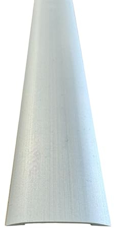 Self-Adhesive Door Threshold Strip 900mm / 0.9m - Door Trim/Bar/Plate for Laminate/Wood/LVT/Rubber/Vinyl Floor - Stick Down Transition Strip - DIY Metal Plate Joins Flooring at doorway (Matt Silver)