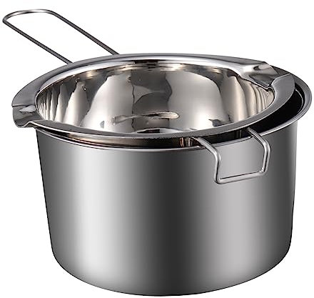 HOMOBABE 1Set Double Boiler Pot Chocolate Melting Pot Stainless Steel Candy Warmer for Melting Butter Cheese Candle Wax for Baking Cooking