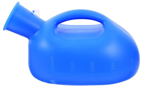 Beavorty 2 Pezzi Urinale Portatile con Plastica Antisversamento per Anziani e Adulti Pratico e Sicuro e Ospedale