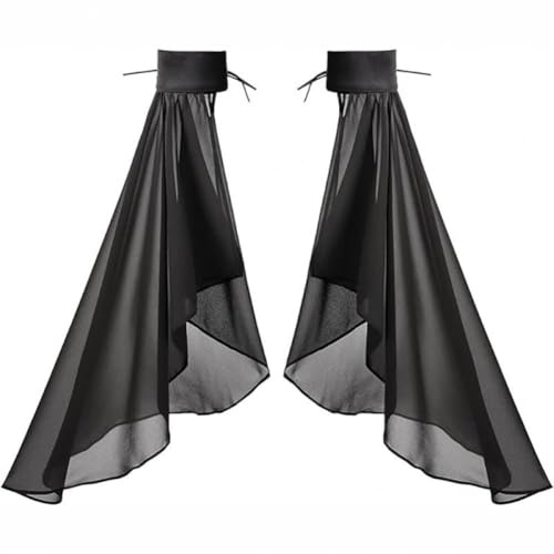 Brxmpn Tüllärmel Für Damen, Gothic, Abnehmbare Chiffon-Handschuhe, Ärmel, Transparente Tüll-Armstulpen Für Hochzeitsfeiern, Halloween-kostümzubehör