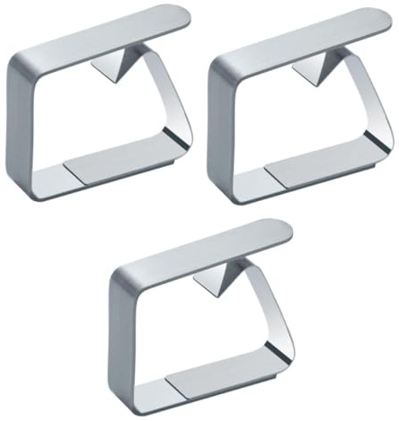 ELAYARD 3piezas Pinzas para Mantel De Acero Inoxidable Ajustables para Sujetar Manteles Banquetes De Hotel Pinzas De Mantel Resistentes