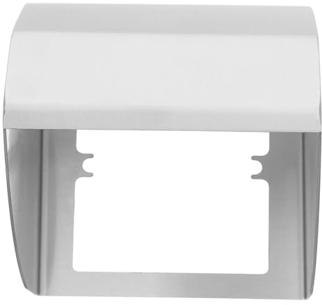 Hohopeti Cache-prises Étanche en Acier Inoxydable 86 Mm Semi-ouverte, Boîte de Sortie Extérieure Résistante aux Intempéries Cuisine, Balcon et Usage Industriel, Protection Anti-pluie